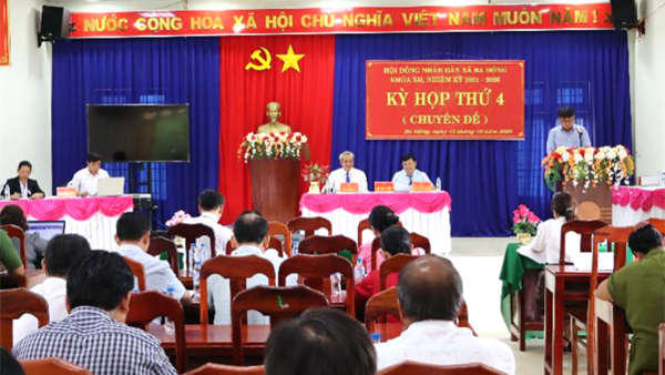 HĐND xã Ba Động tổ chức Kỳ họp lần thứ 4– Kỳ họp chuyên đề.